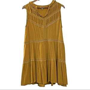 Umgee USA Womens Med Pin Dot Tiered Ruffle Dress